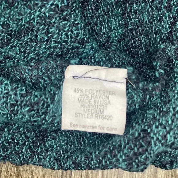 Womens Blue/Green Fringe Cardigan - M - Picture 7 of 7